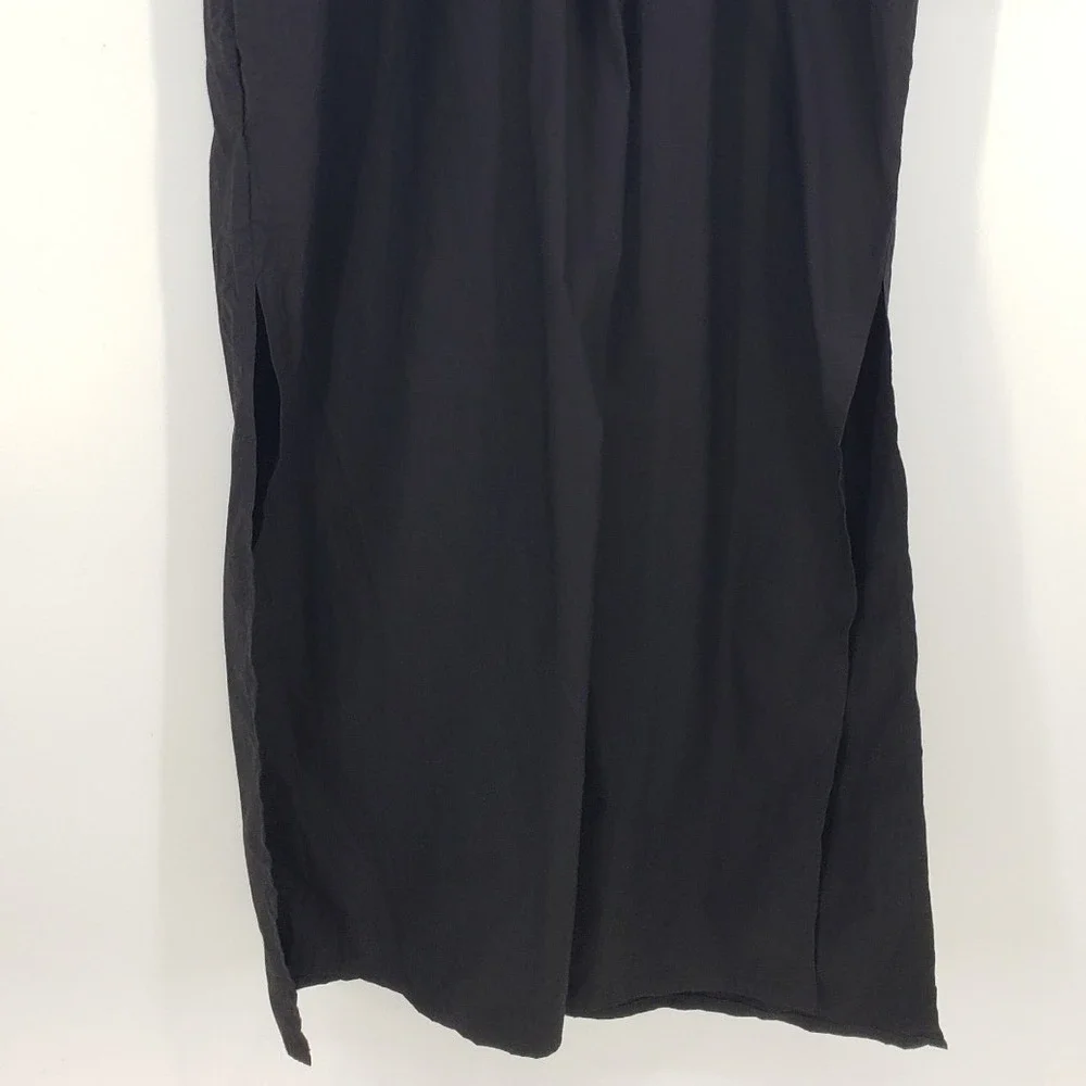 MIKOH Hawea Maxi Dress Oversized Kaftan Size 1 Black Long Sleeve Minimalist Boho - Picture 6 of 10